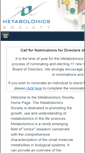 Mobile Screenshot of metabolomicssociety.org