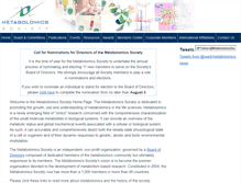 Tablet Screenshot of metabolomicssociety.org